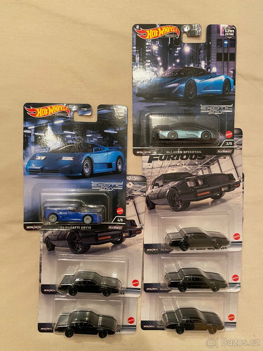 Hot wheels - premium, buggati, McLaren, buick