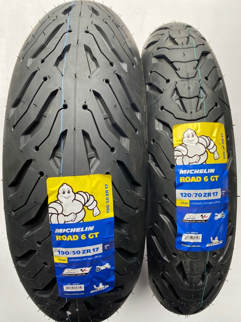 Sada pneu 120/70zr17 a 180/55zr17 Michelin Road 6 GT