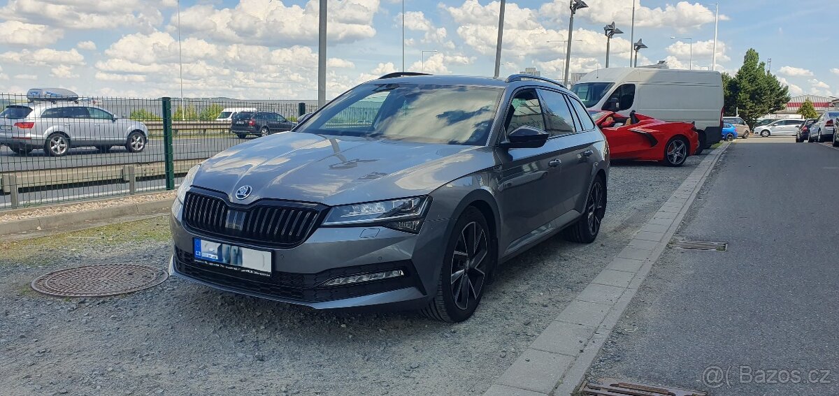 Superb 2.0 147kw, 4x4, tažné, sportline, top stav NOVÁ CENA