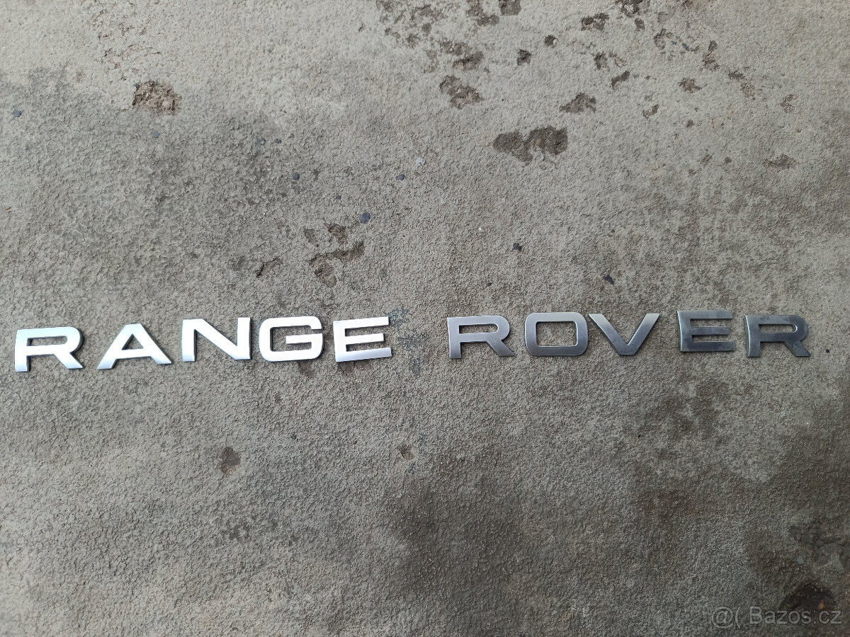 NÁPIS RANGE ROVER