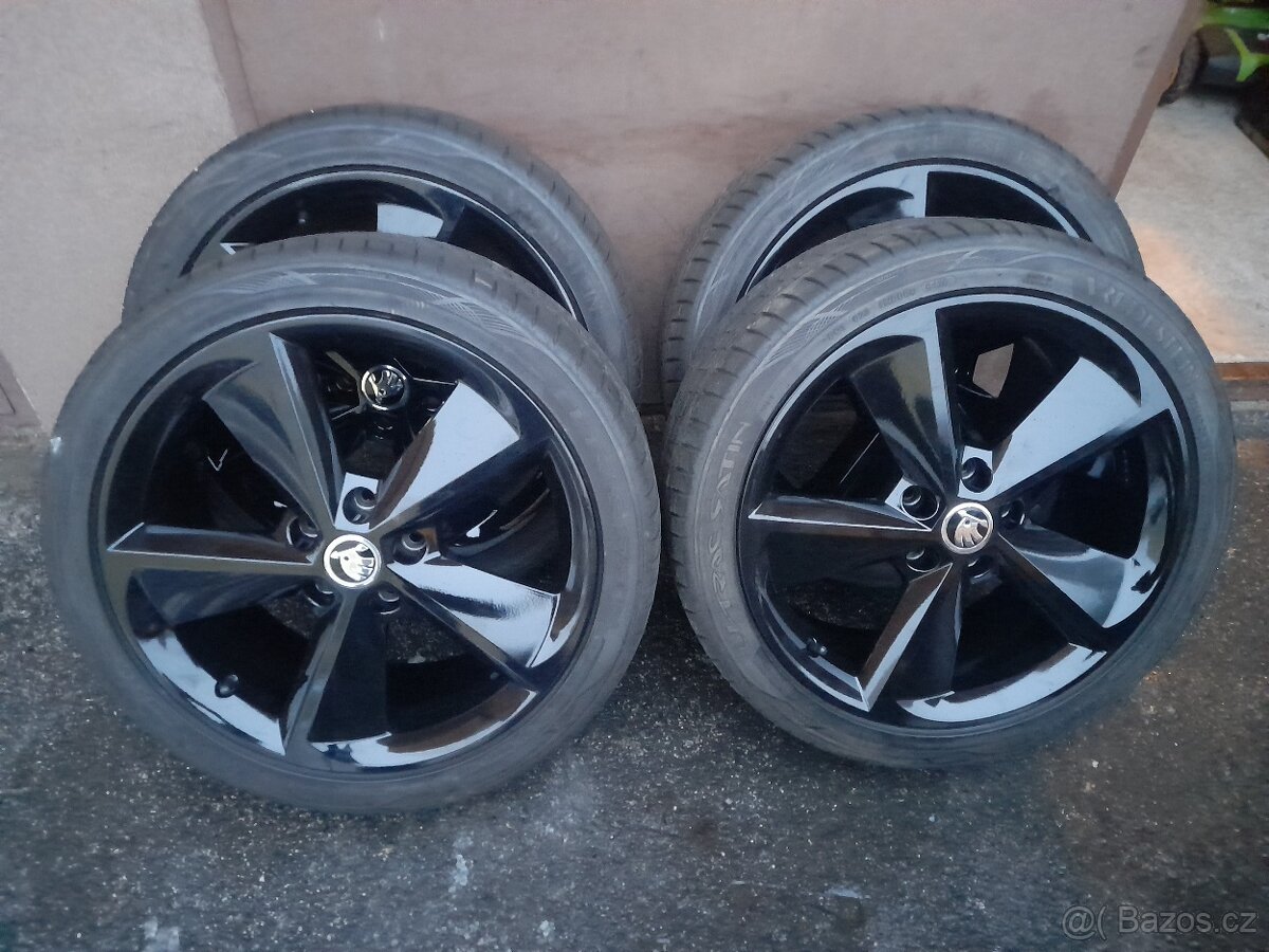 Originál alu kola Škoda model Golus rozteč 5x112 R18.