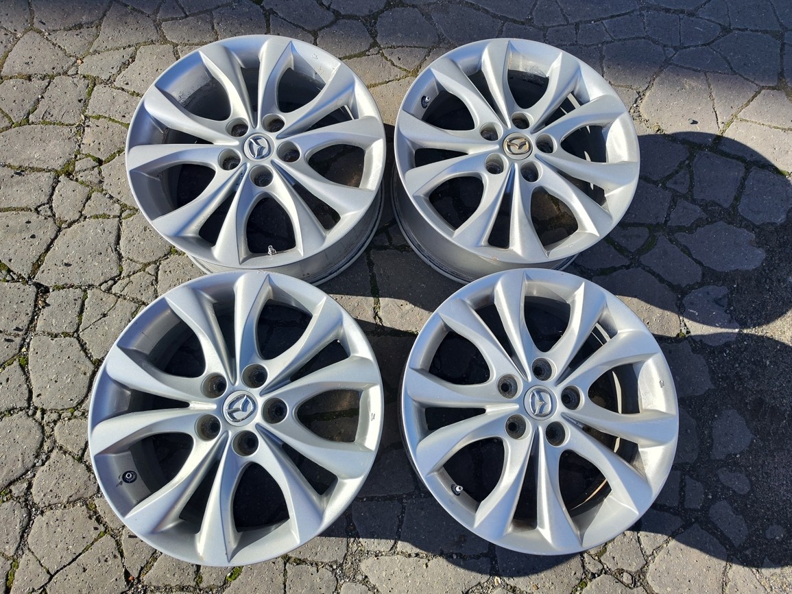 17"alu sada disků 5x114 origo Mazda 3 5 6 TPMS senzory