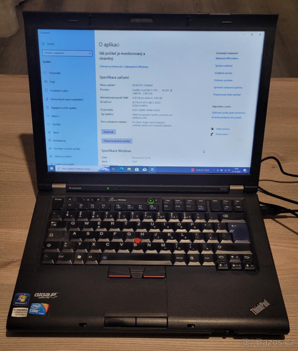 Lenovo intel i5 2x 2,40GHz, 4GB DDR3, 500GB SSHD disk