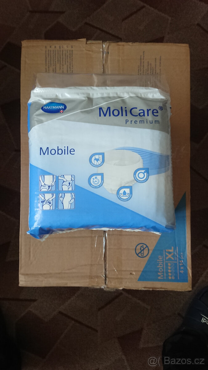 Molicare Mobile XL 5+6 kapek Premium, kalhotky