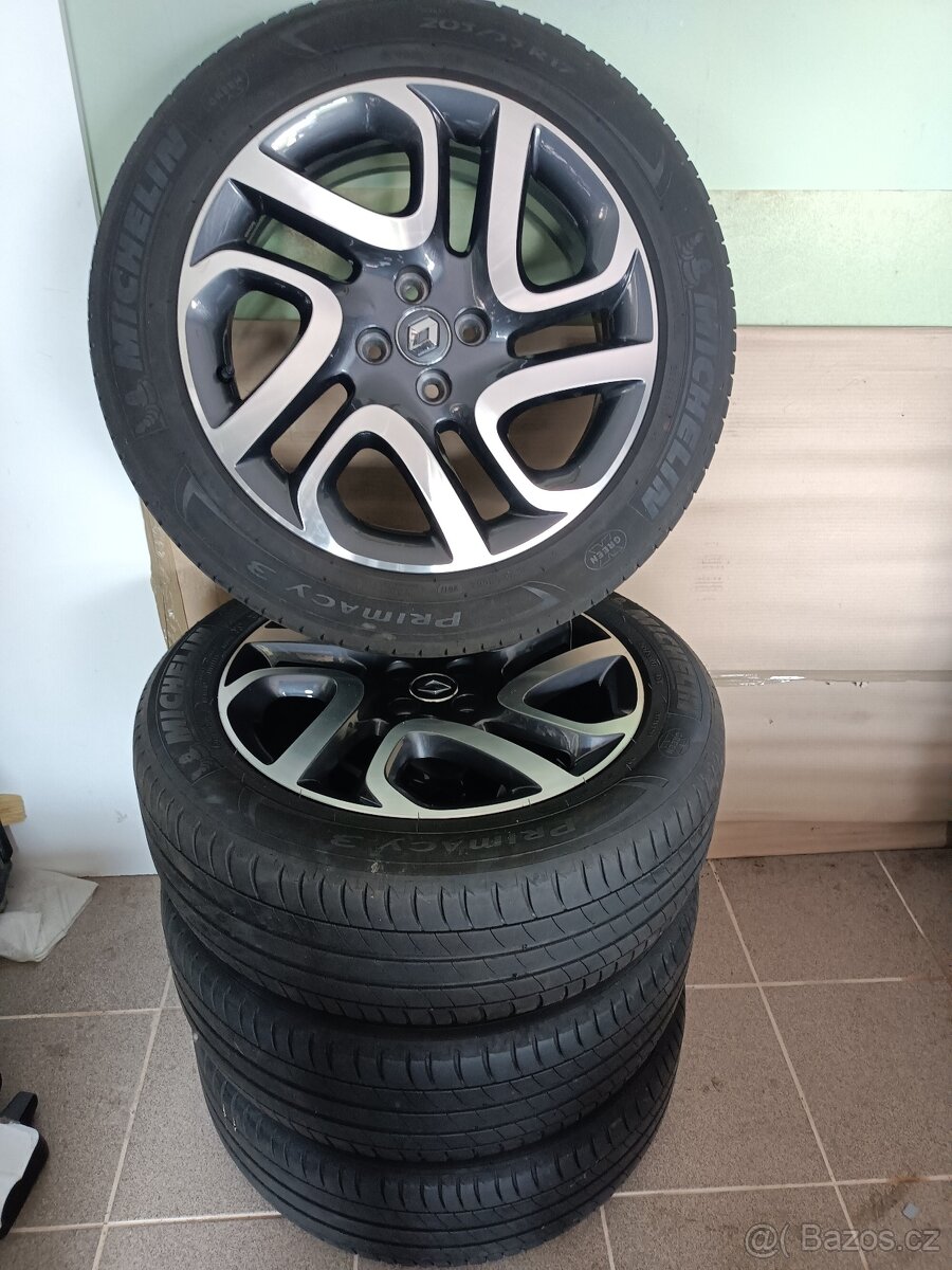 Alu kola Renault 6.5" x 17" 4x100 ET40-letni pneu