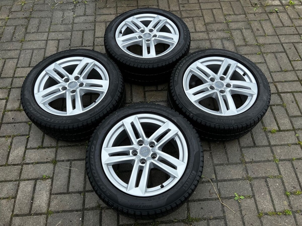 Alu disky r17 5x112 Audi 225/50 Pirelli zimní