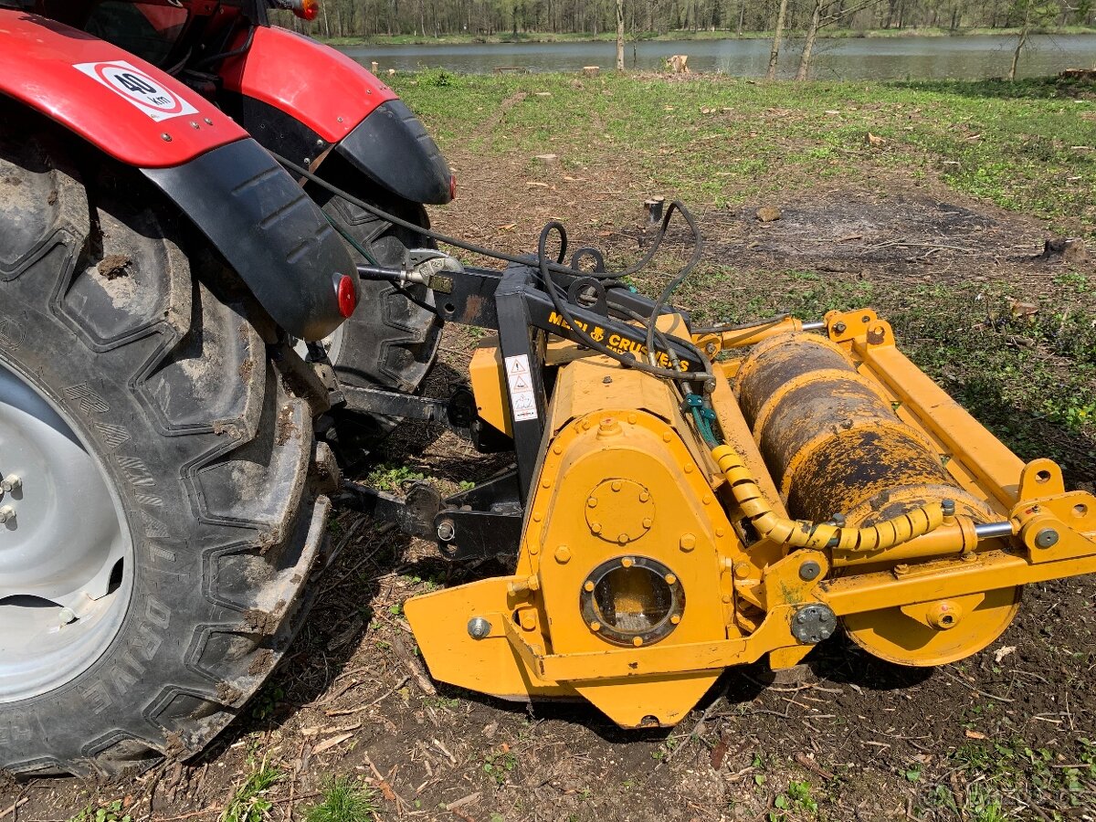 Půdní fréza Meri crusher MJ 1,4ST rozšiřování louk likvidace