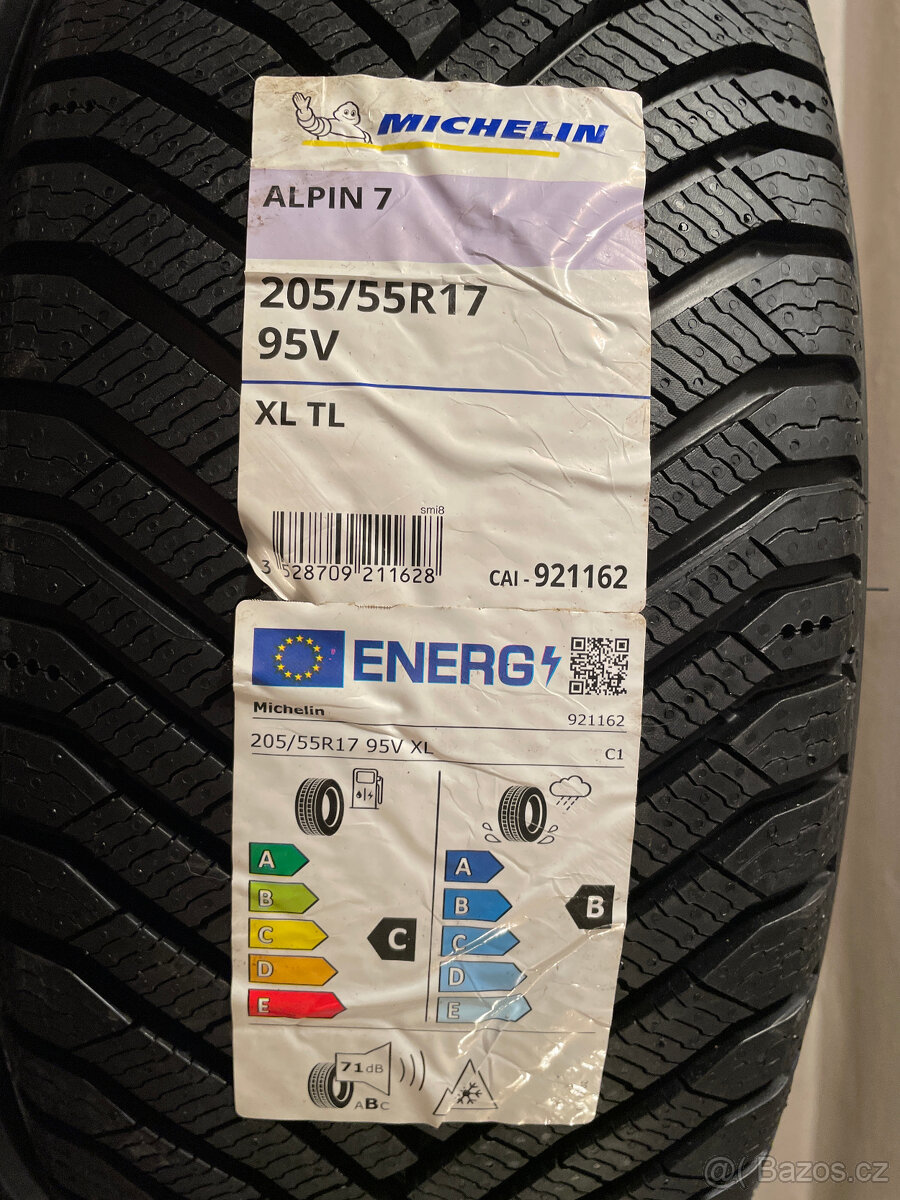 R17 OCTAVIA 4 NOVÉ ZIMNÍ MICHELIN 205/55/17 95V XL DOT2024