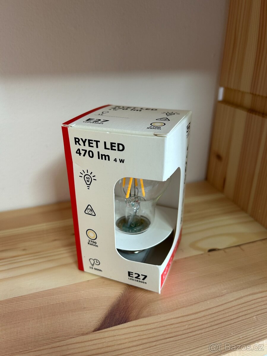 IKEA RYET LED žárovka E27 470 lumen 4W A++