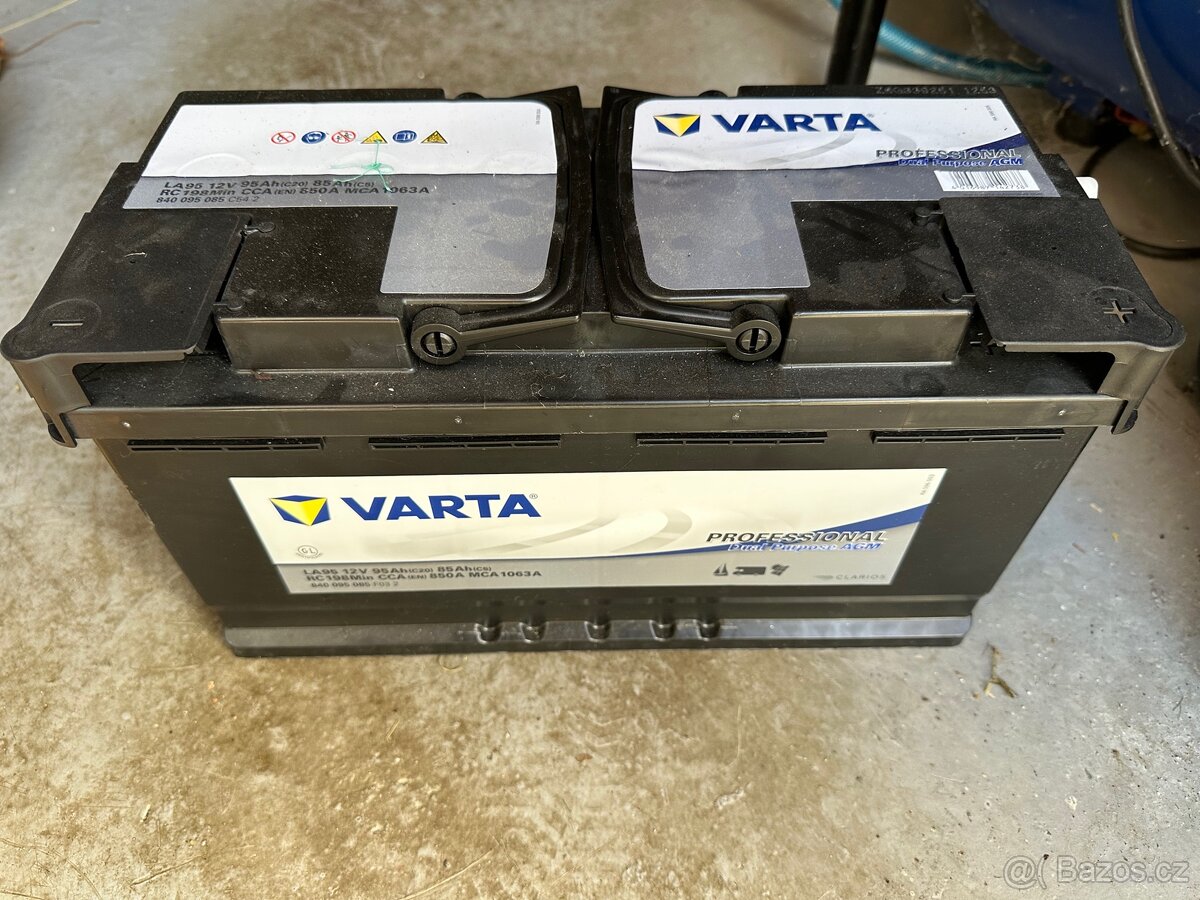 Trakční AGM baterie Varta 12V 95Ah 850A