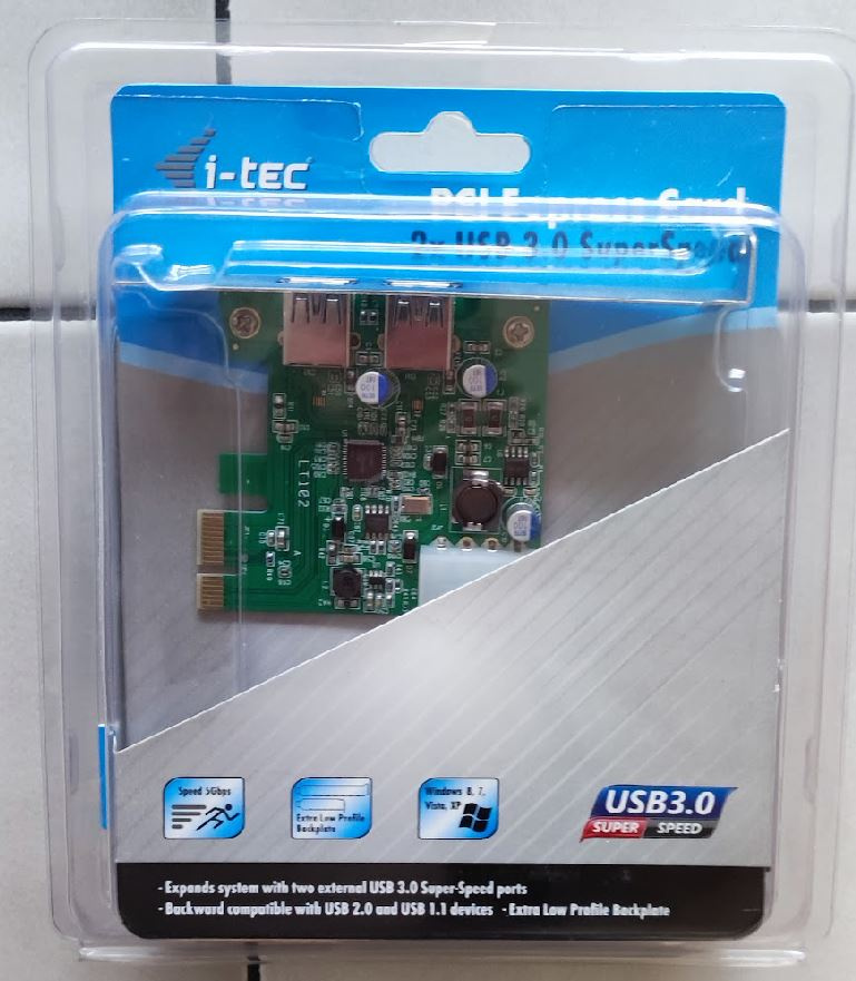 PCI-E karta 2xUSB 3.0