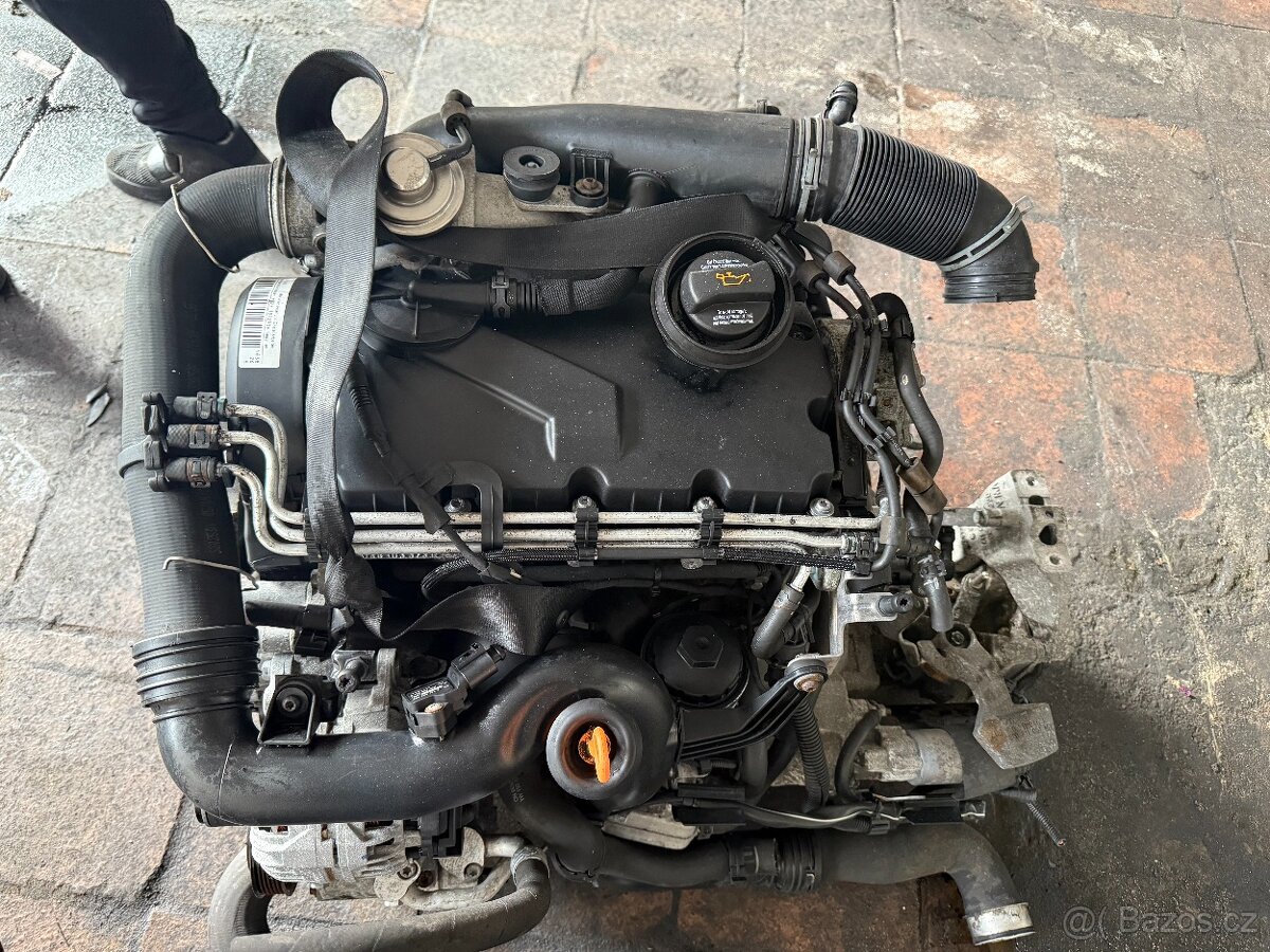 Motor + prevodovka 1.9 TDI BXE 77 kw