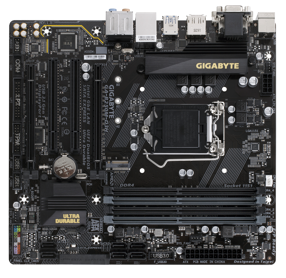 s.1151 deska microATX Gigabyte  B250M-D3H