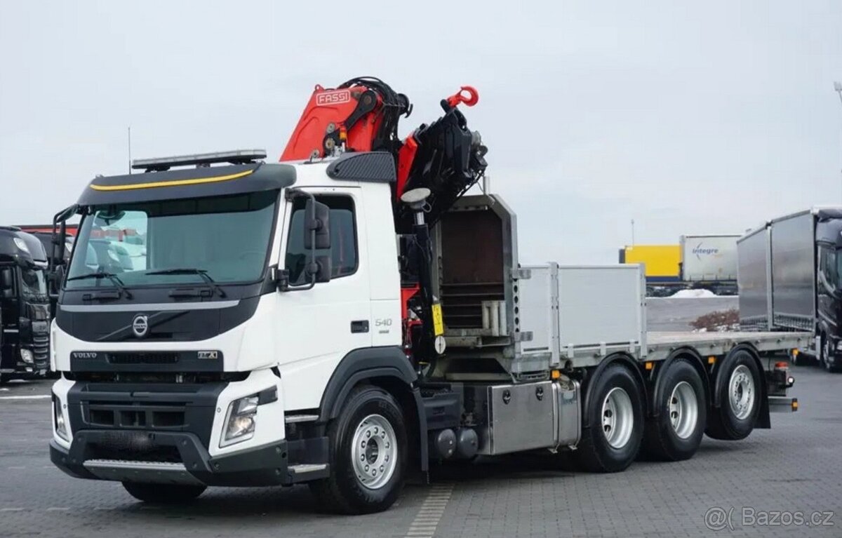 Volvo FMX 540 - 8x4 - Valník + HR-FASSI F295 – EURO 6 