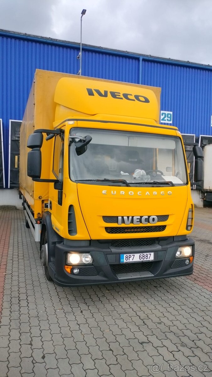 Iveco eurocargo 120e25 EURO 5, PLACHTA, ČELO 18pal