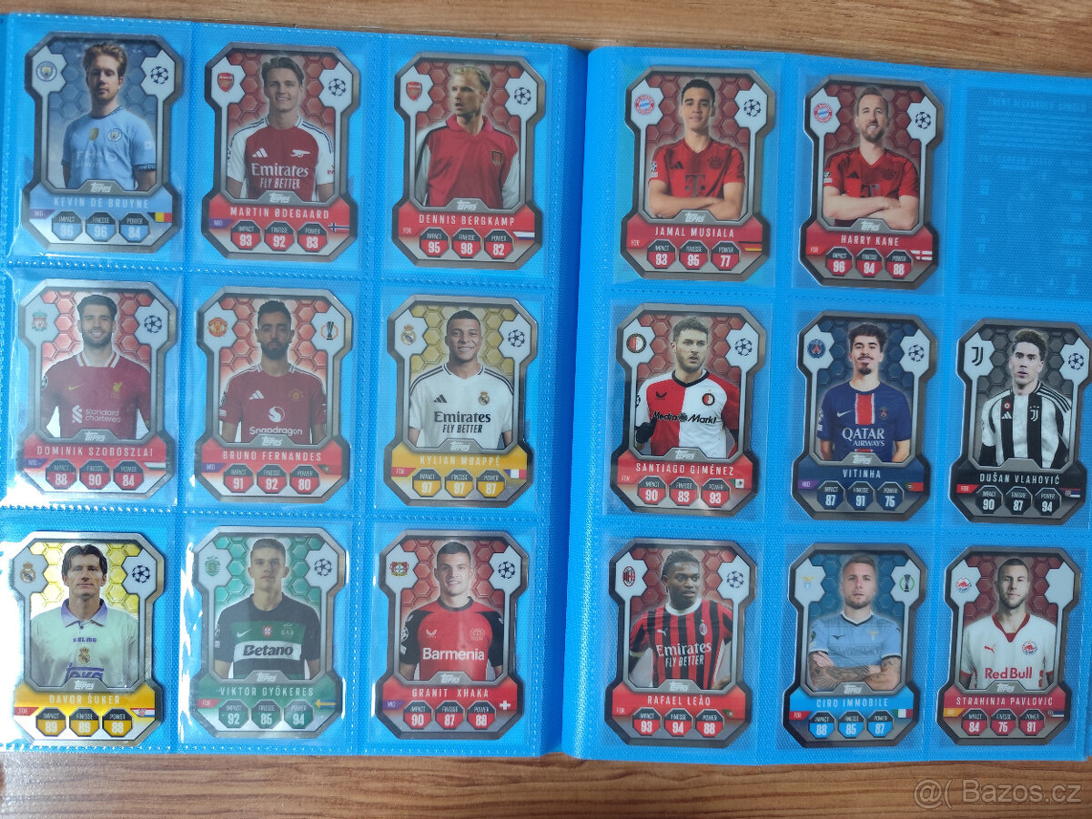 Fotbalové kartičky Match Attax 2024/25 - Chrome Shield