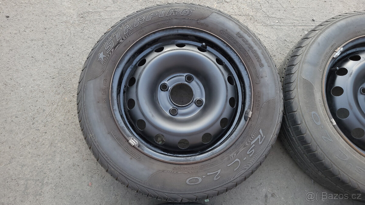 90% orig. letní kola 14" 4x108 ET34 Peugeot 206