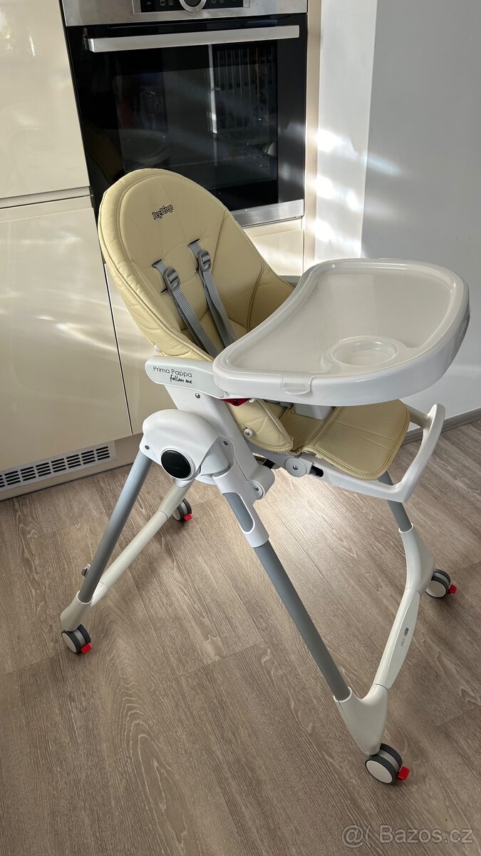 Dětská jídelní židlička Peg Perego Prima Pappa béžová