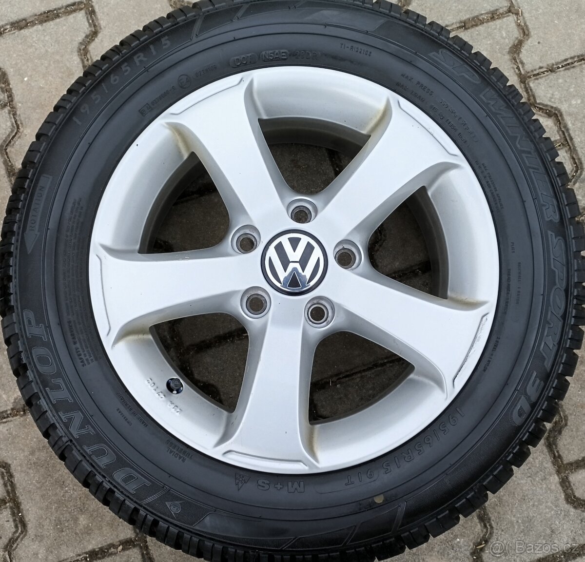 Originál alu disky VW Golf, Touran, Caddy 5x112 R15 Sima