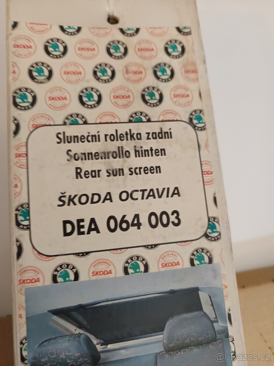 ŠKODA OKTÁVIA ZADNÍ ROLETKA ORIGINÁL NOVÁ-ZABALENÁ