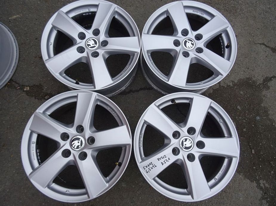 Alu disky na Škoda, VW 16", 5x112, ET 42, šíře 6,5J