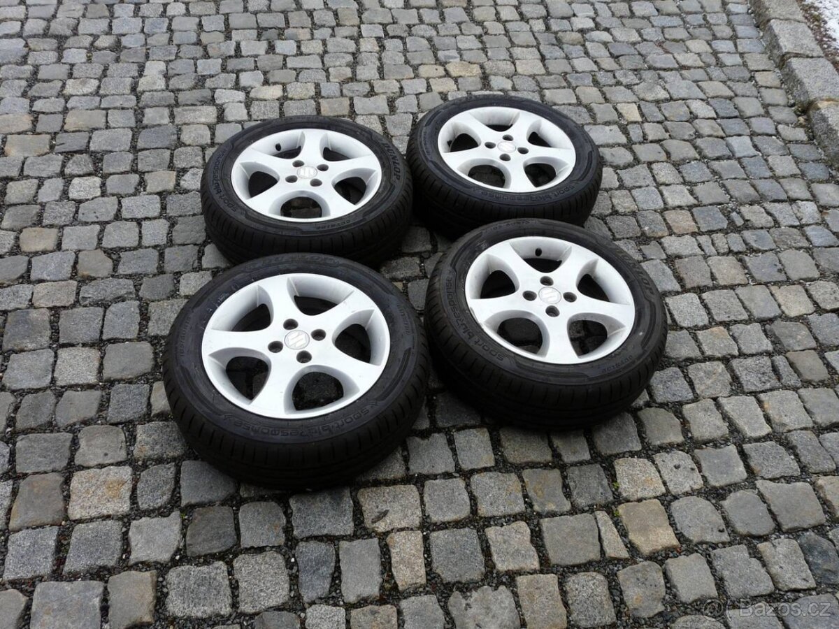 ALU KOLA + LETNÍ PNEU 185/60R15 SUZUKI 15" SUBARU