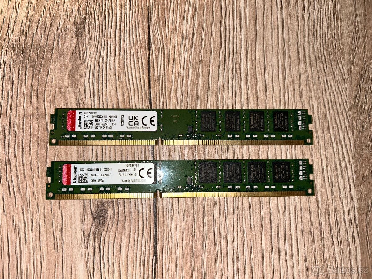 Kingston KCP316ND8/8 (2x 8GB RAM - nízký profil)