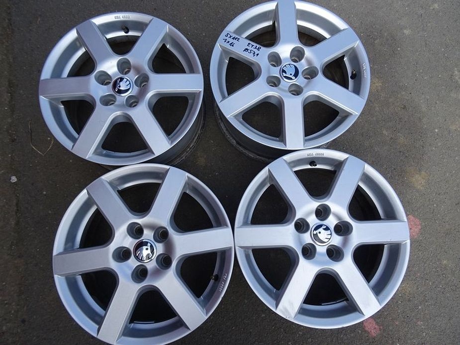 Alu disky na Škoda 16", 5x112, ET 38, šířka 7J