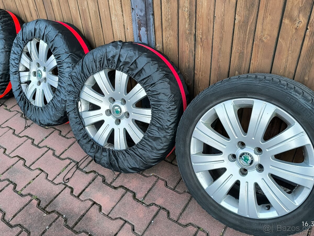 hliníková alu kola "Flash" R17 5x112, letní pneu 205/50 R1