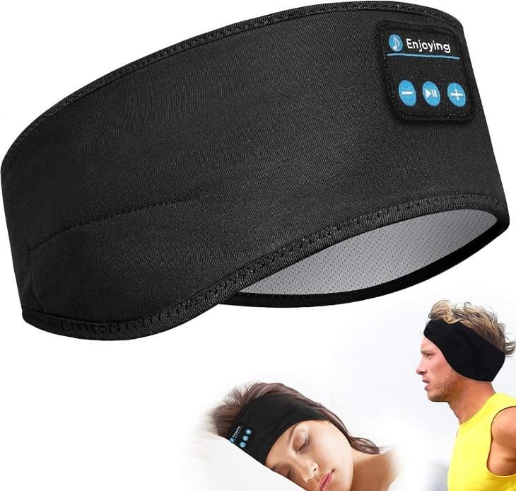 Sportovní čelenka na běhání s bluetooth sluchátky