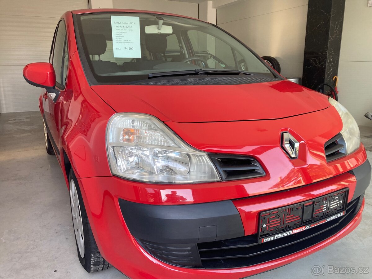 Renault modus 1.2 i,55kw, model 2012