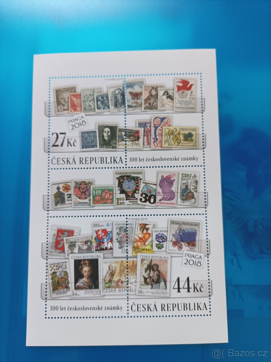 Aršíky 30 let Československej známky a Bombajsky dopis
