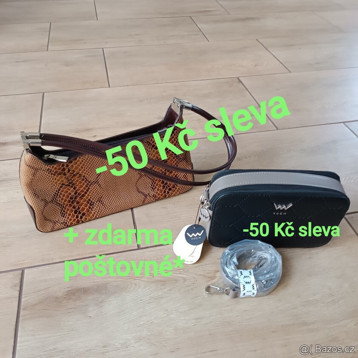 NOVÁ: Crossbody zn. Vuch / Kabelka s krokodýlím vzorem