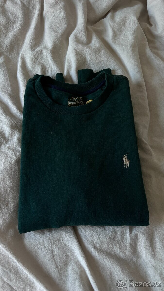 Polo Ralph Lauren mikina (unisex) smaragdovo zelená s vačky