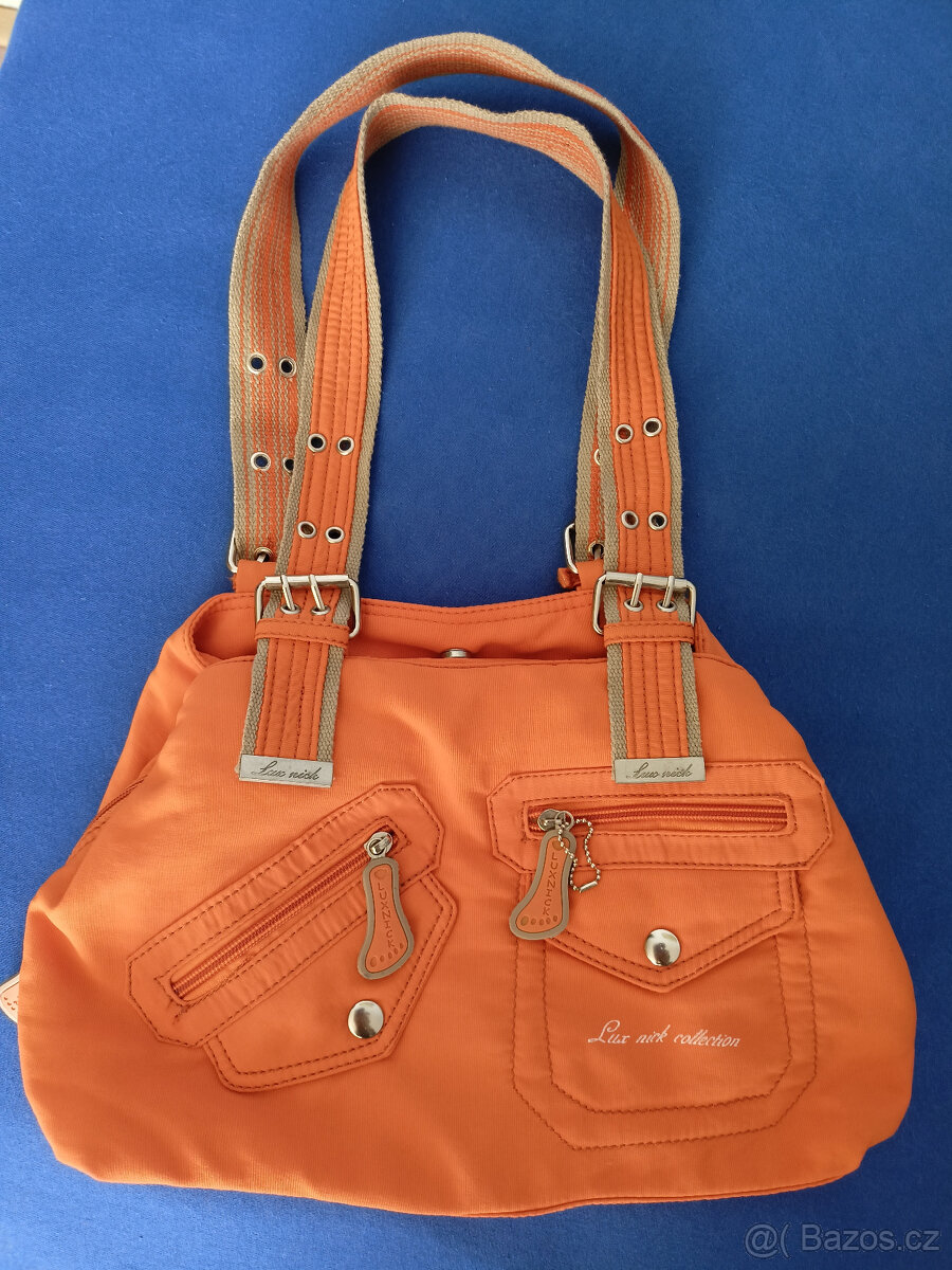 Dámská oranžová kabelka Lux Nick Collection