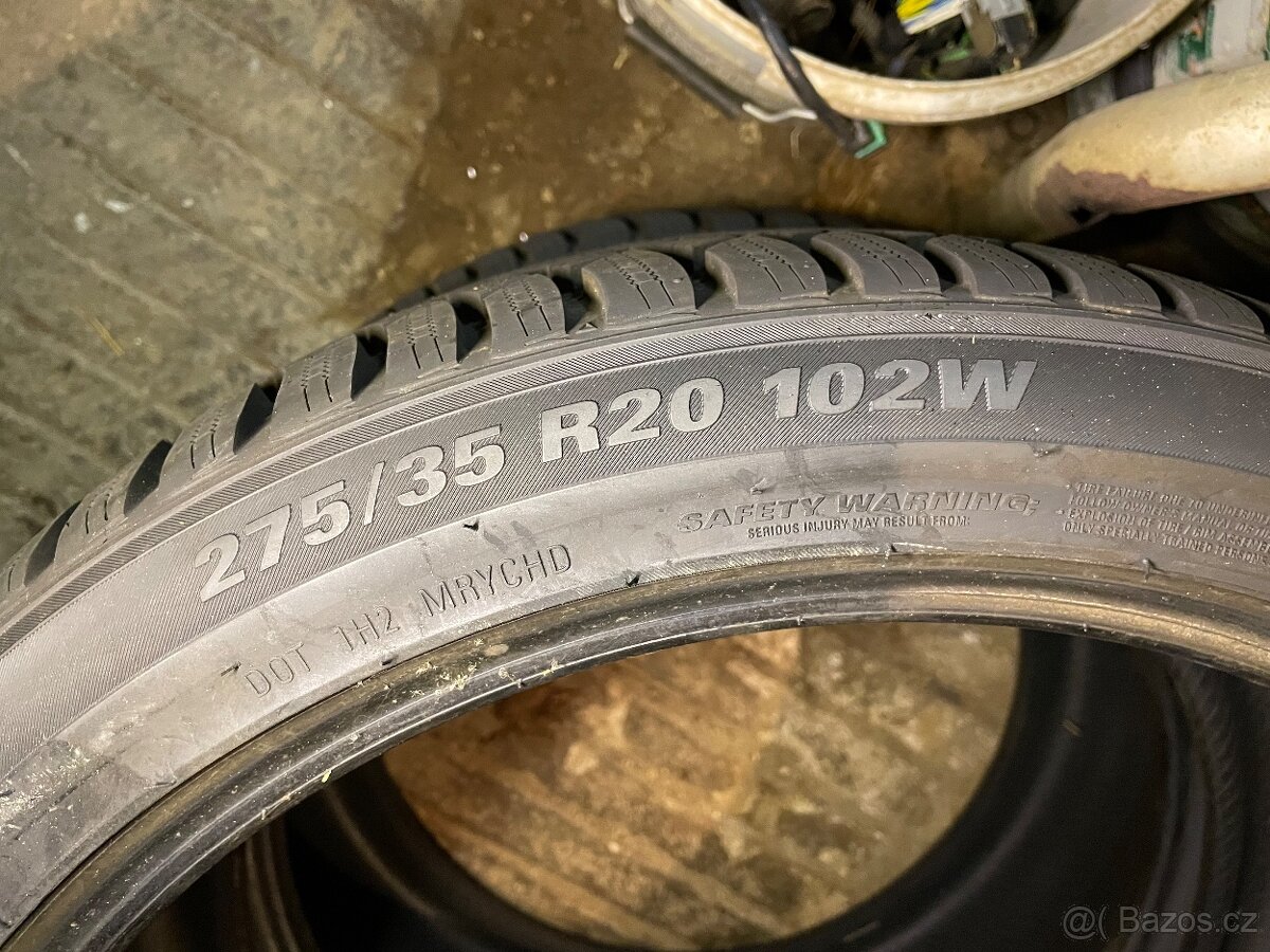 2x Kumho 275/35 R20, 2x Kumho 245/40 R20 Zimní