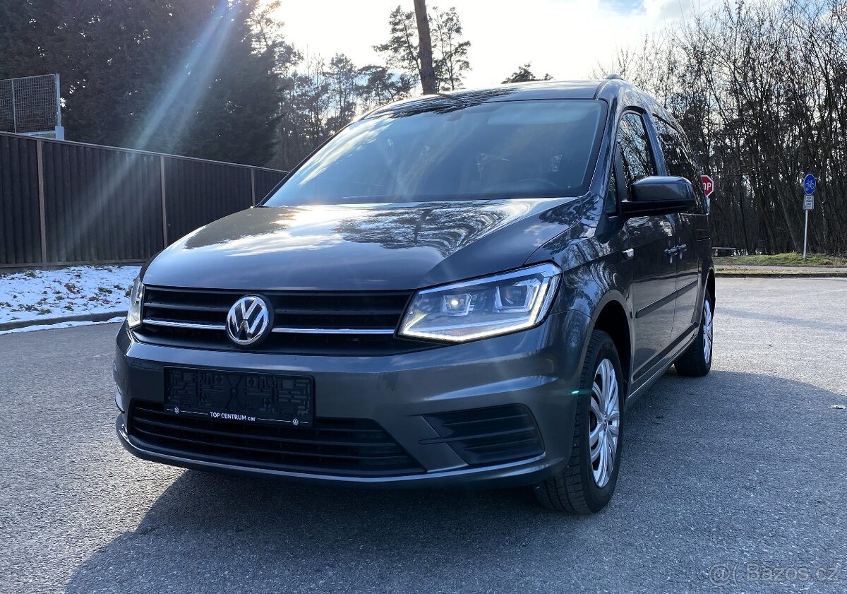 VW Caddy MAXI 2.0 TDI 75KW 2019 XENONY , 7-MÍST , TAŽNÉ