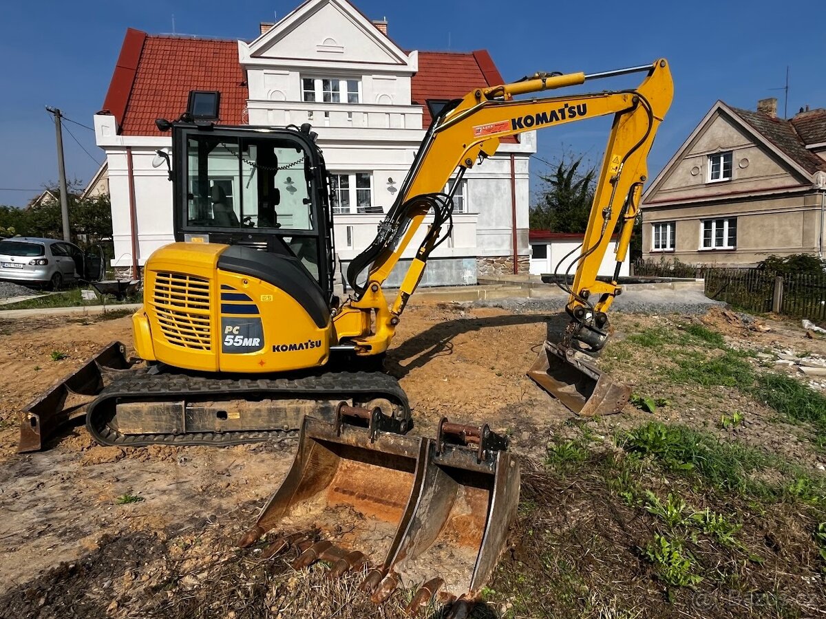 Pásový minibagr KOMATSU 55 MR