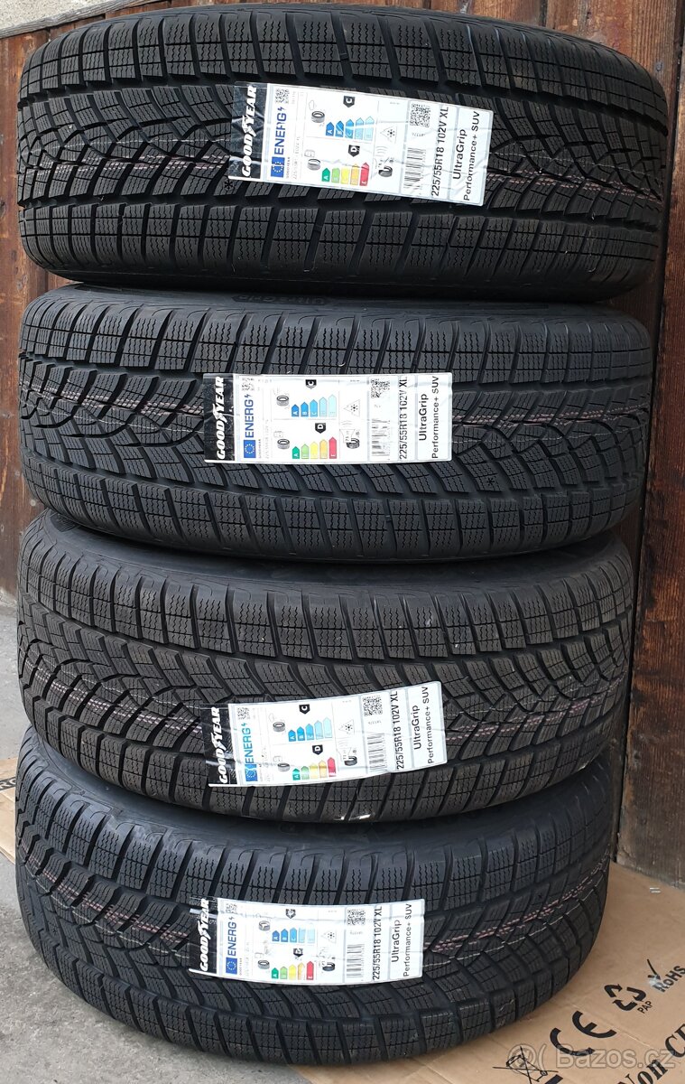 Good Year,   alu kola+SUV,225/55R18, NOVÉ.