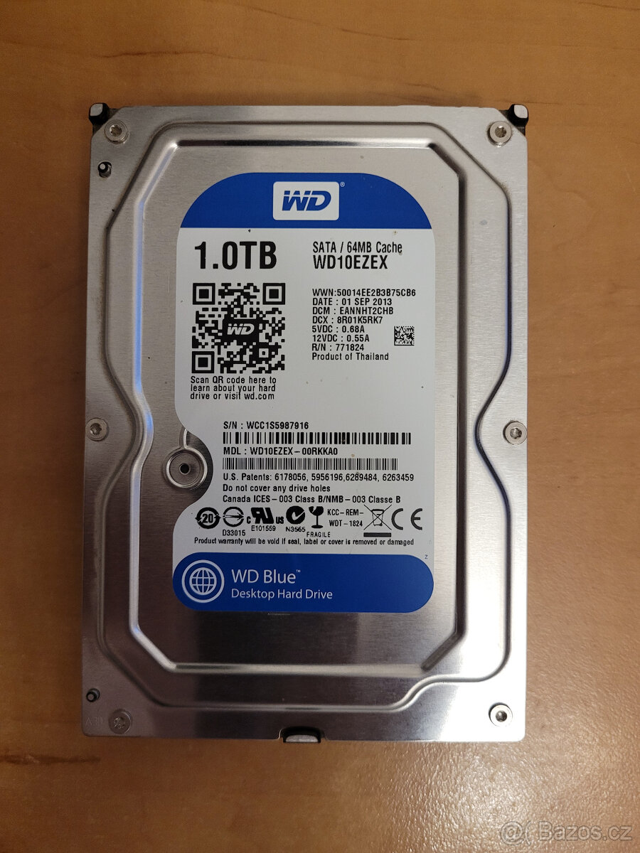 3,5 " SATA  HDD WD Blue 1TB