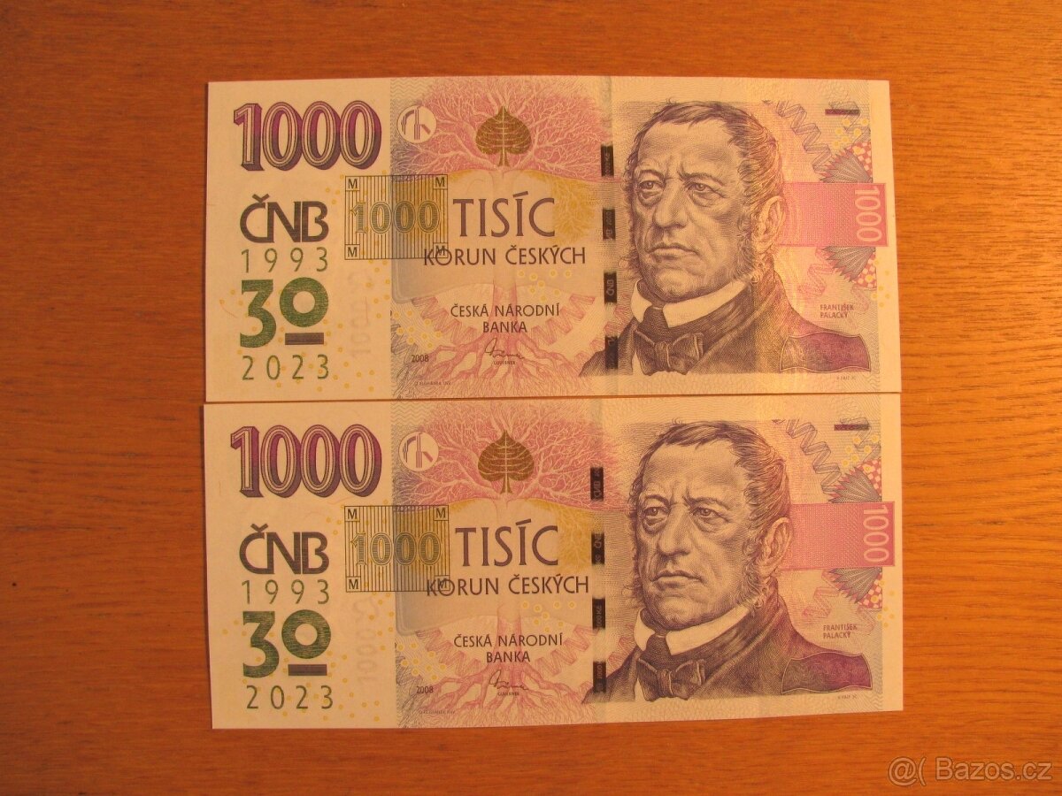 1000 Kč ČNB výroční bankovky R60 000195