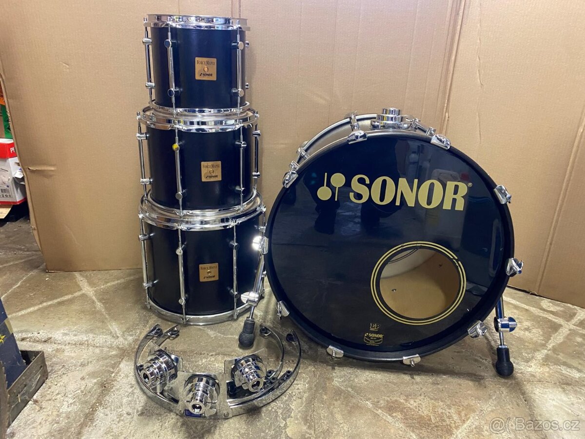 Sonor force maple 3000 22, 10, 12, 14.