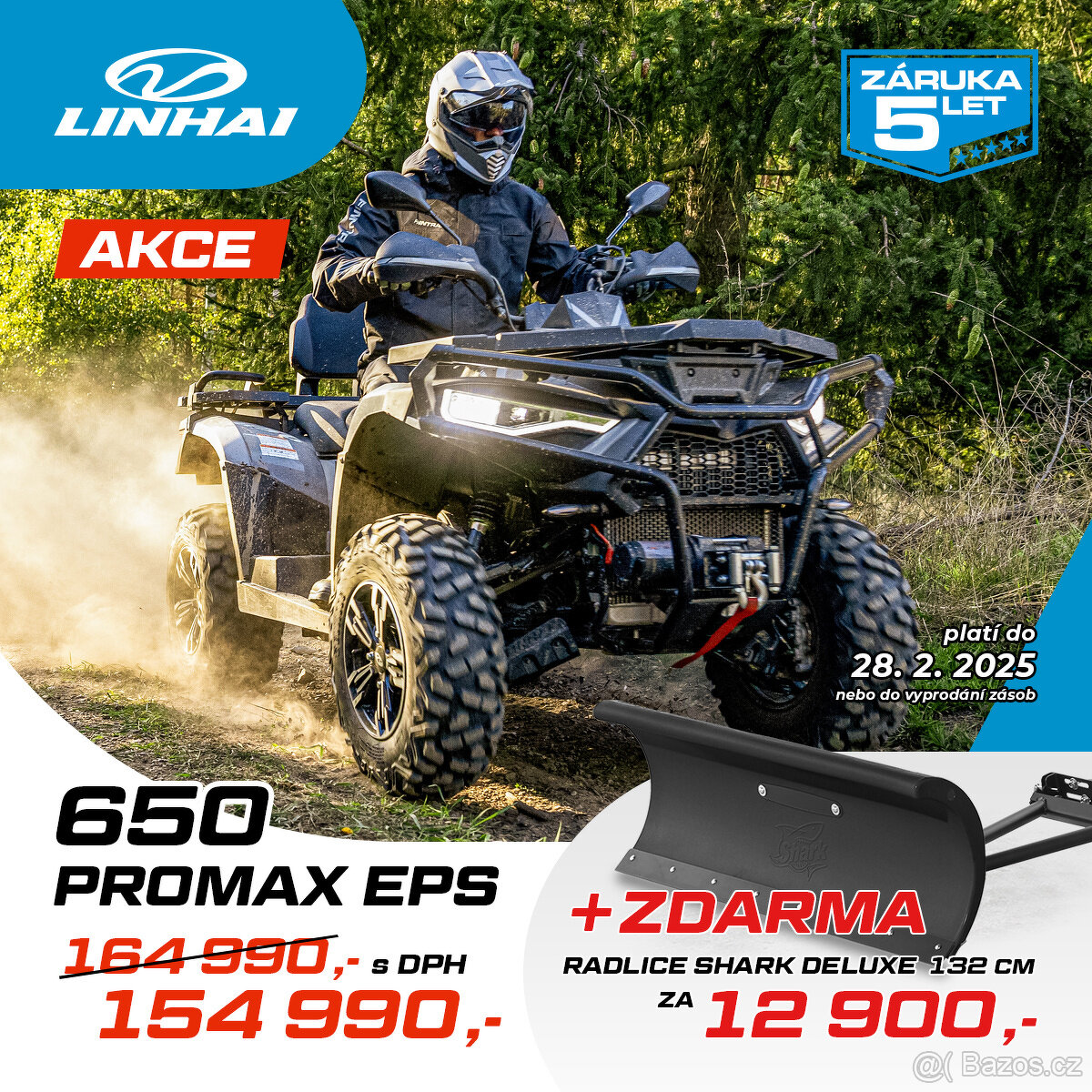 Linhai 650 Promax - Radlice zdarma , 5 let záruka