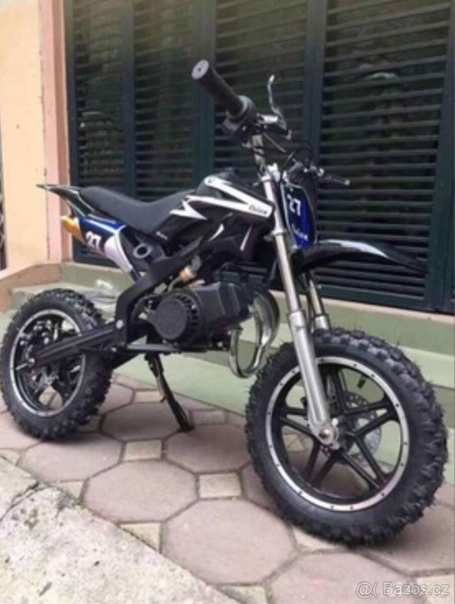 Benzínová motorka pro děti CROSS SX černa-2T 49cm3