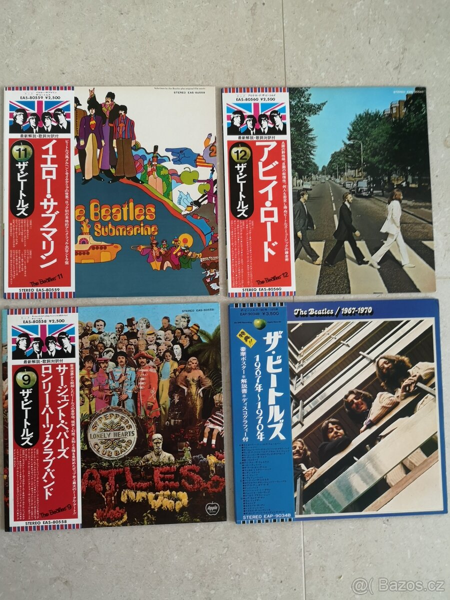 LP DESKY BEATLES převážně původní JAPAN,UK,US press