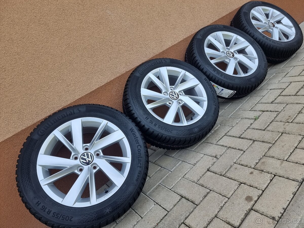 16″ 5×112 VW GOLF “GAVIA” + 205/55R16 CONTINENTAL zimné NEW