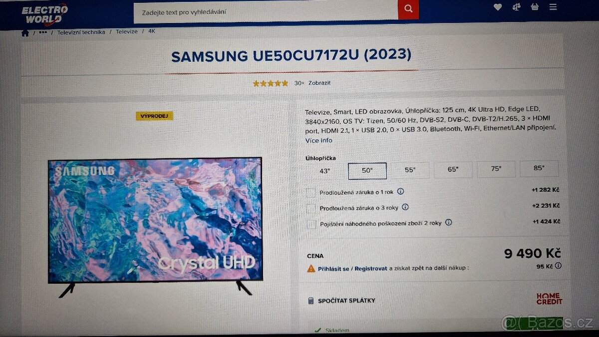 Samsung UE50CU7172U