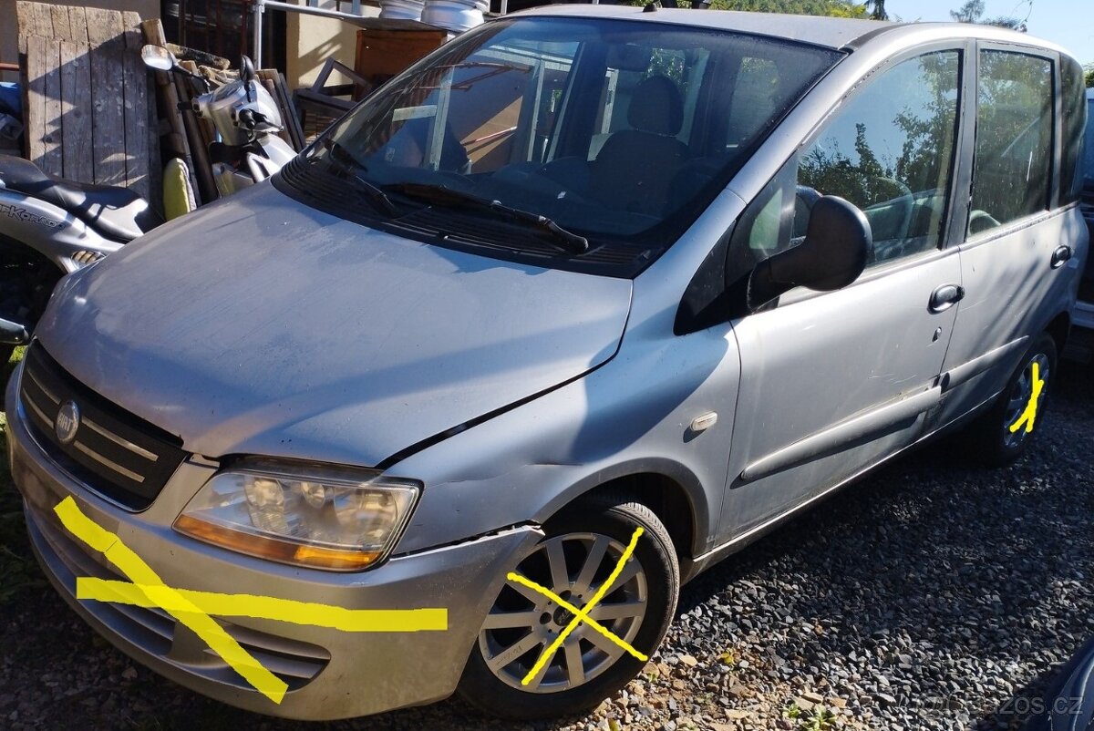 Fiat Multipla 1.9JTD - 88kW , rozprodám na ND