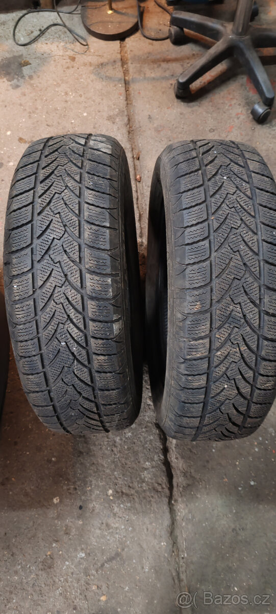 2 zimní pneumatiky Platin 195/65R15 91T 6,00mm