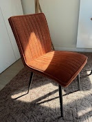 Designové židle – 2 ks, oranžovo-hnědá barva